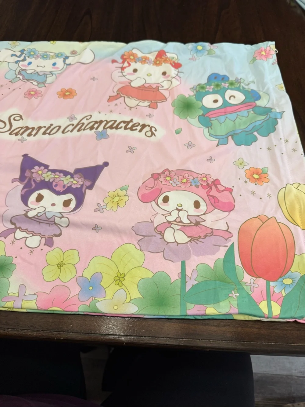 Sanrio hello kitty and friends fairy Floral cooling Pillowcase with zipper